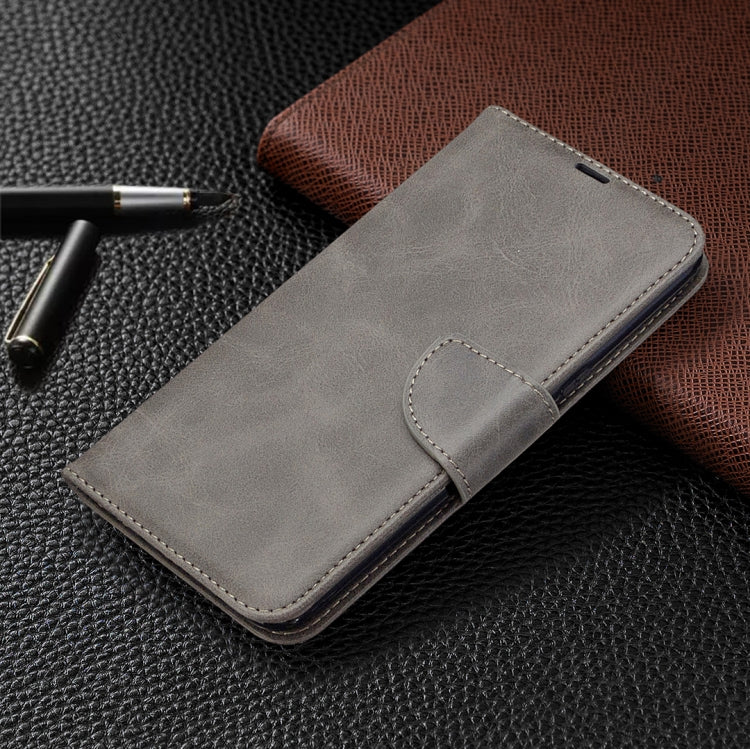 For LG K61 Retro Lambskin Texture Pure Color Horizontal Flip PU Leather Case with Holder & Card Slots & Wallet & Lanyard