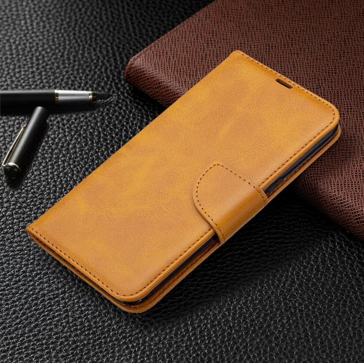 For LG K61 Retro Lambskin Texture Pure Color Horizontal Flip PU Leather Case with Holder & Card Slots & Wallet & Lanyard