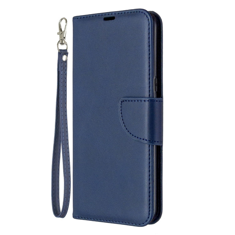 For LG K61 Retro Lambskin Texture Pure Color Horizontal Flip PU Leather Case with Holder & Card Slots & Wallet & Lanyard