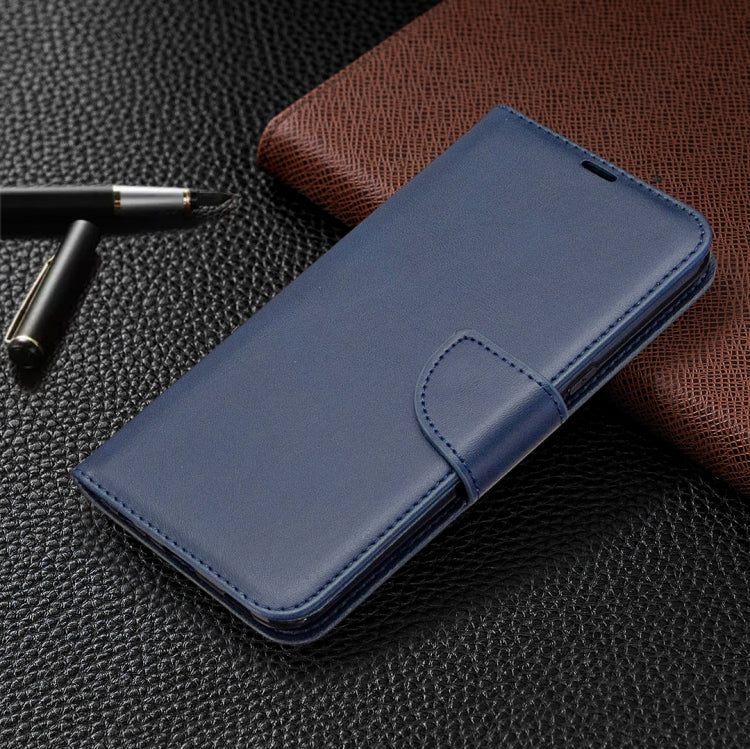 For LG K61 Retro Lambskin Texture Pure Color Horizontal Flip PU Leather Case with Holder & Card Slots & Wallet & Lanyard