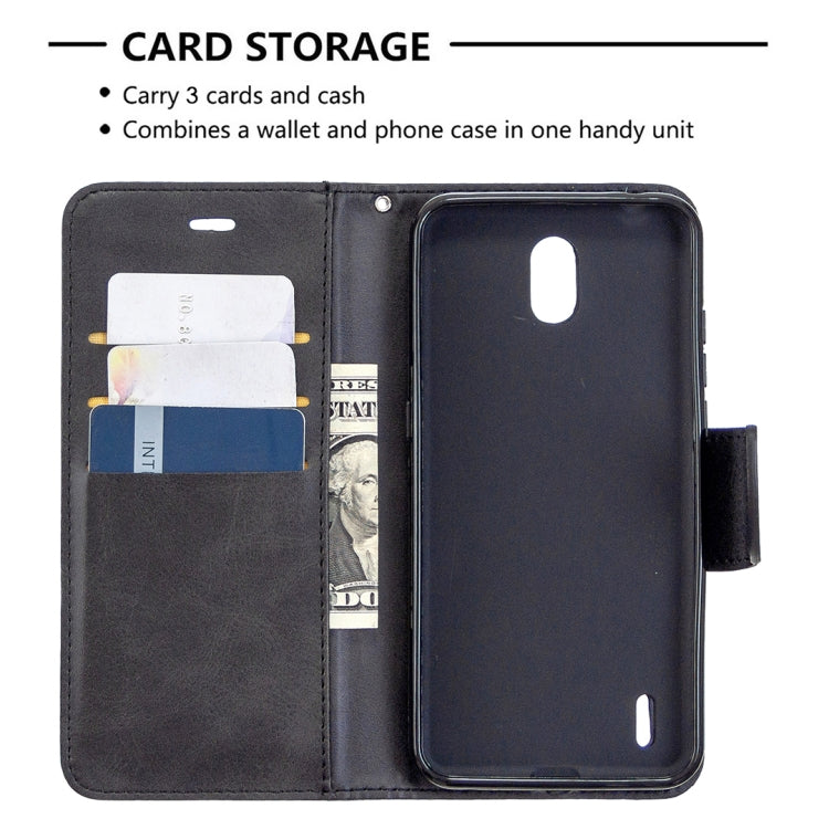 For Nokia 1.3 Retro Lambskin Texture Pure Color Horizontal Flip PU Leather Case with Holder & Card Slots & Wallet & Lanyard