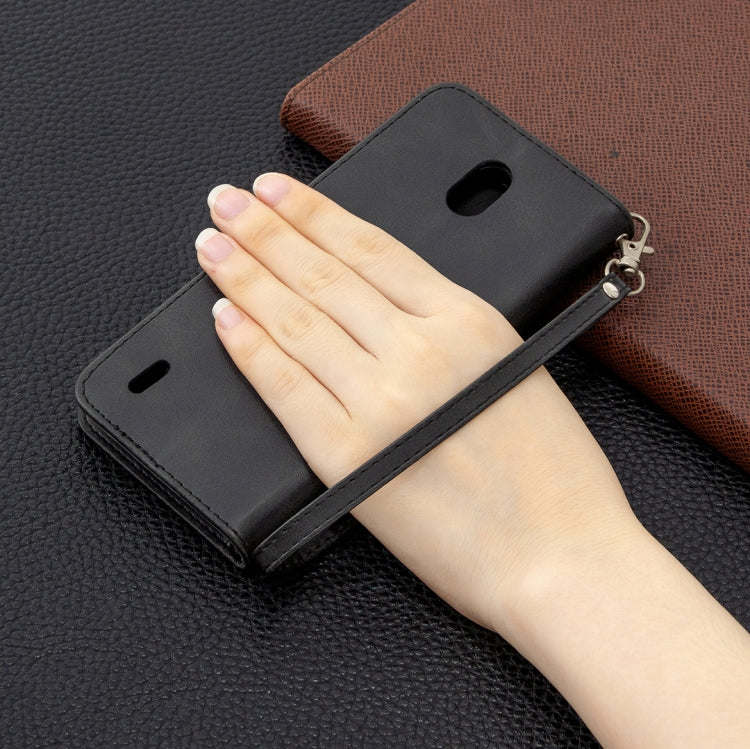 For Nokia 1.3 Retro Lambskin Texture Pure Color Horizontal Flip PU Leather Case with Holder & Card Slots & Wallet & Lanyard