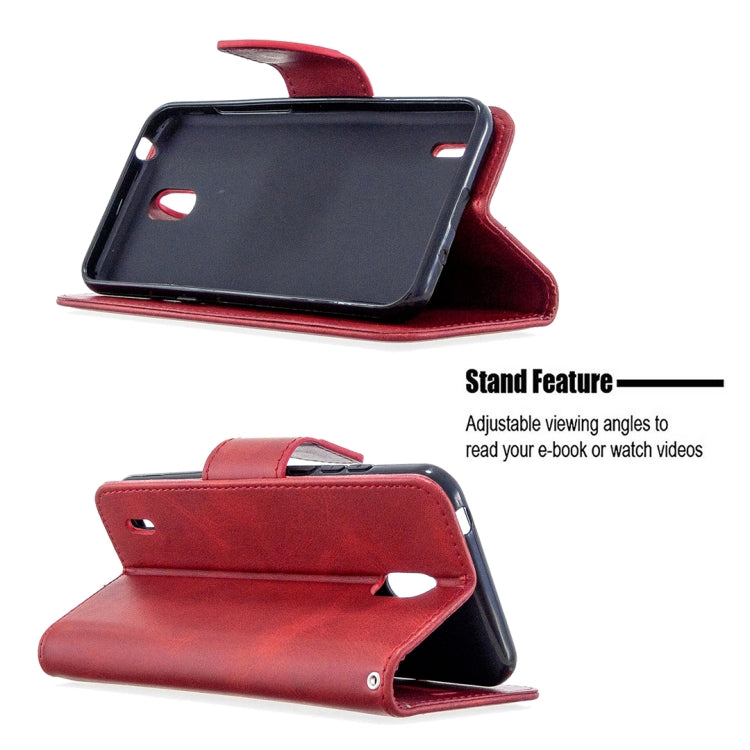 For Nokia 1.3 Retro Lambskin Texture Pure Color Horizontal Flip PU Leather Case with Holder & Card Slots & Wallet & Lanyard