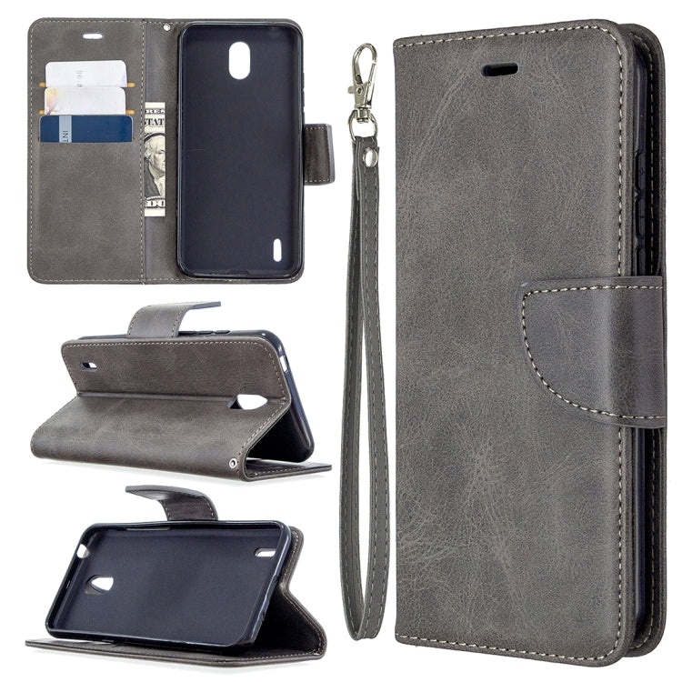 For Nokia 1.3 Retro Lambskin Texture Pure Color Horizontal Flip PU Leather Case with Holder & Card Slots & Wallet & Lanyard