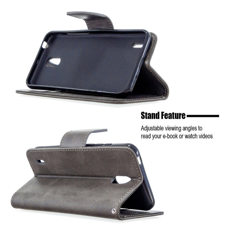 For Nokia 1.3 Retro Lambskin Texture Pure Color Horizontal Flip PU Leather Case with Holder & Card Slots & Wallet & Lanyard