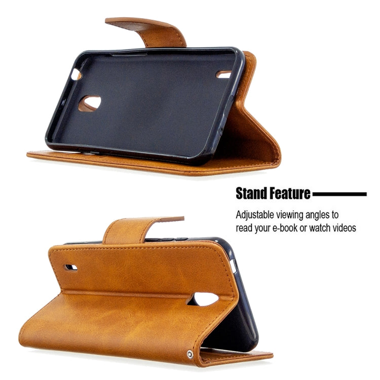 For Nokia 1.3 Retro Lambskin Texture Pure Color Horizontal Flip PU Leather Case with Holder & Card Slots & Wallet & Lanyard