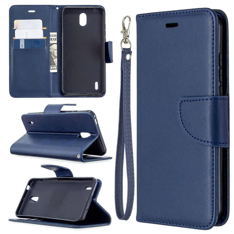 For Nokia 1.3 Retro Lambskin Texture Pure Color Horizontal Flip PU Leather Case with Holder & Card Slots & Wallet & Lanyard