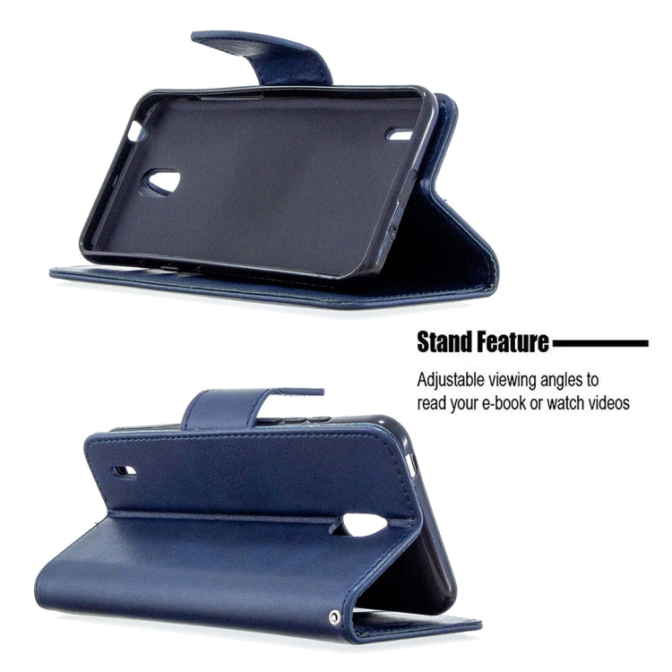 For Nokia 1.3 Retro Lambskin Texture Pure Color Horizontal Flip PU Leather Case with Holder & Card Slots & Wallet & Lanyard