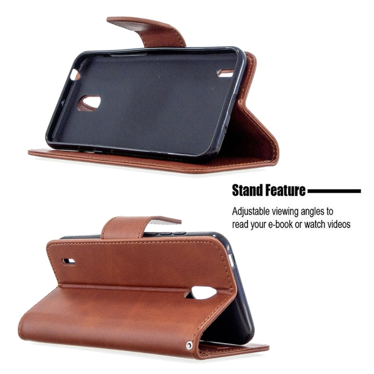 For Nokia 1.3 Retro Lambskin Texture Pure Color Horizontal Flip PU Leather Case with Holder & Card Slots & Wallet & Lanyard