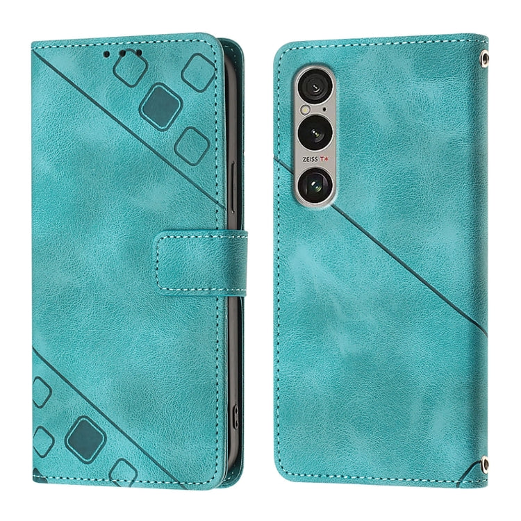 For Sony Xperia 1 VI Skin-feel Embossed Leather Phone Case