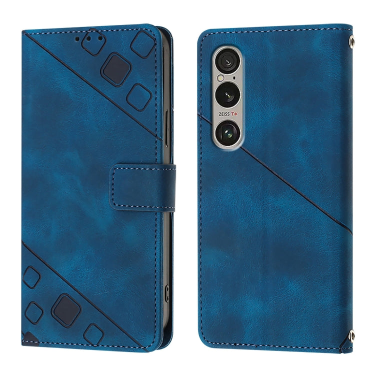 For Sony Xperia 1 VI Skin-feel Embossed Leather Phone Case