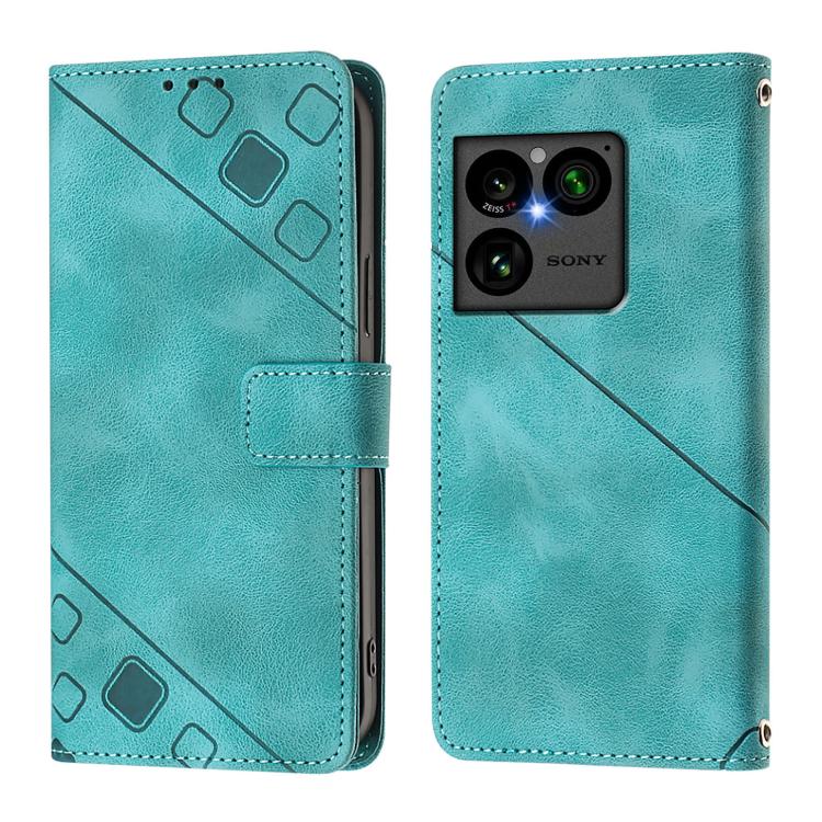 For Sony Xperia 1 VIII Skin-feel Embossed Leather Phone Case