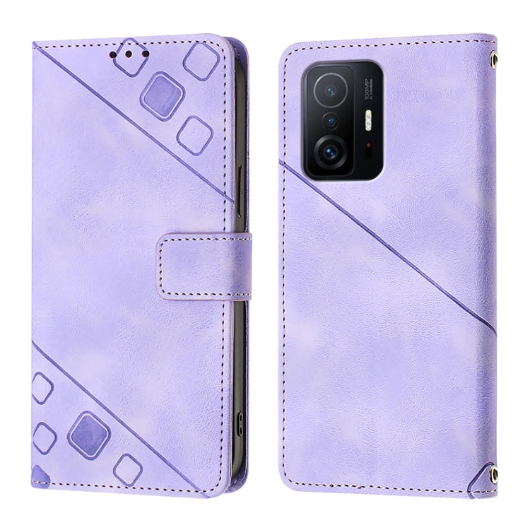 For Xiaomi 11T / 11T Pro Skin Feel Embossed Leather Phone Case