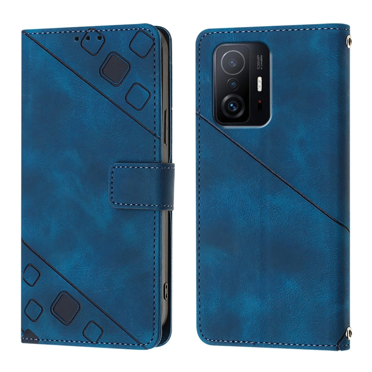 For Xiaomi 11T / 11T Pro Skin Feel Embossed Leather Phone Case