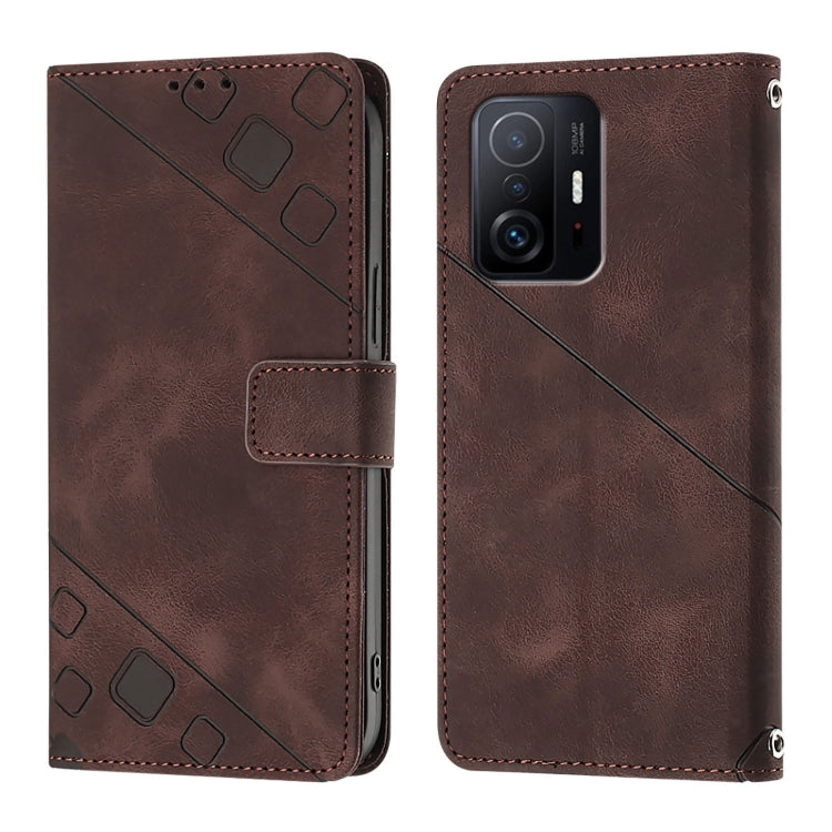 For Xiaomi 11T / 11T Pro Skin Feel Embossed Leather Phone Case