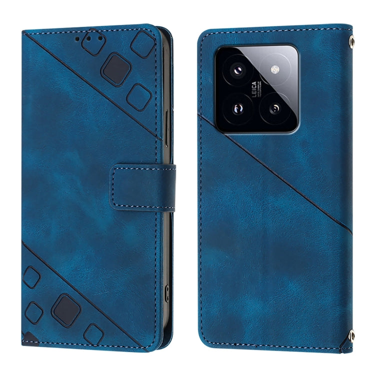 For Xiaomi 14 Pro Skin Feel Embossed Leather Phone Case