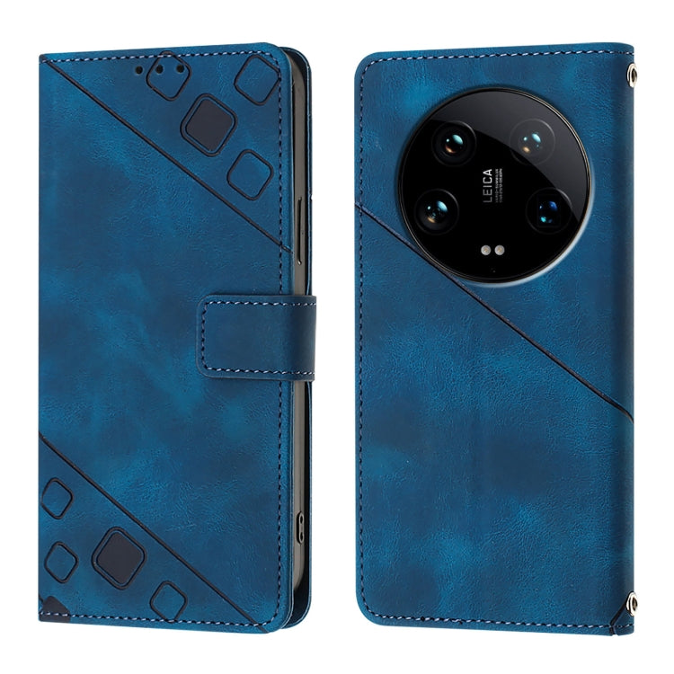 For Xiaomi 14 Ultra Skin Feel Embossed Leather Phone Case