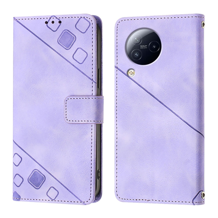 For Xiaomi Civi 3 Skin Feel Embossed Leather Phone Case