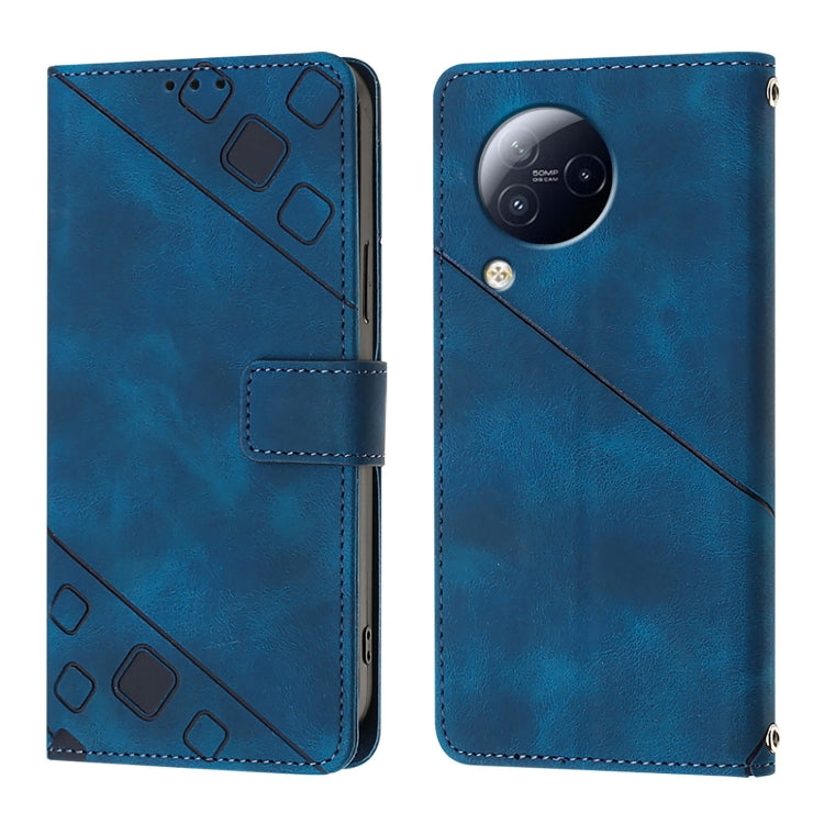 For Xiaomi Civi 3 Skin Feel Embossed Leather Phone Case