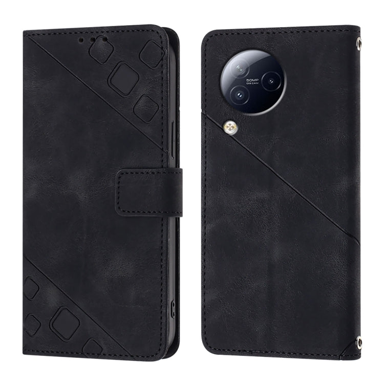 For Xiaomi Civi 3 Skin Feel Embossed Leather Phone Case