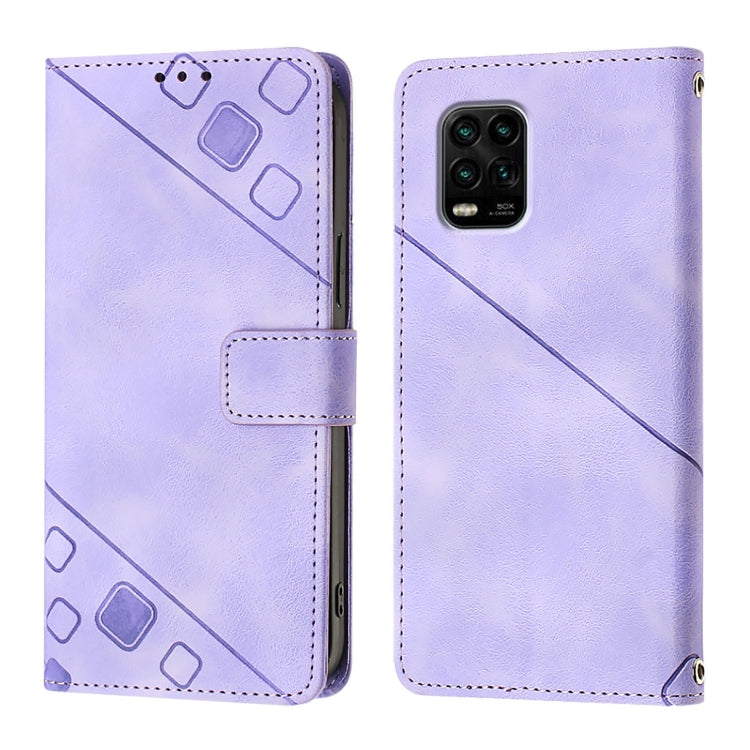 For Xiaomi Mi 10 Lite 5G Skin Feel Embossed Leather Phone Case