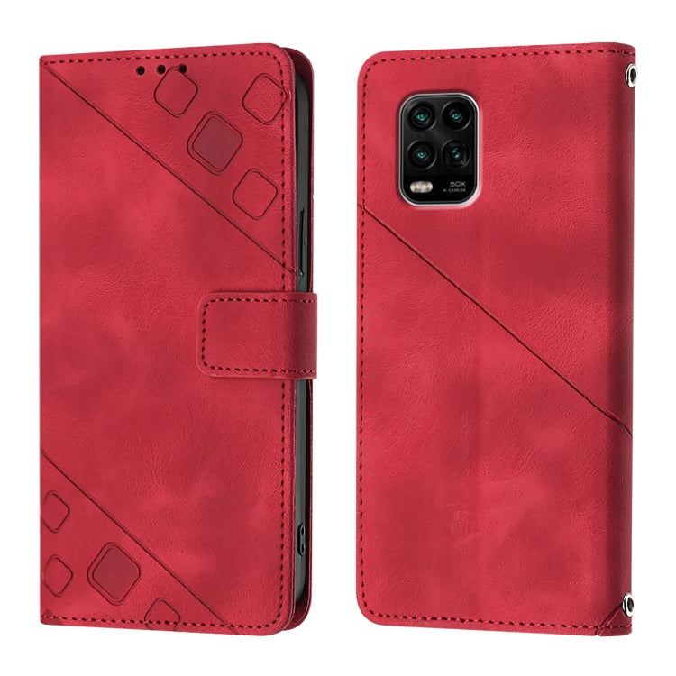 For Xiaomi Mi 10 Lite 5G Skin Feel Embossed Leather Phone Case