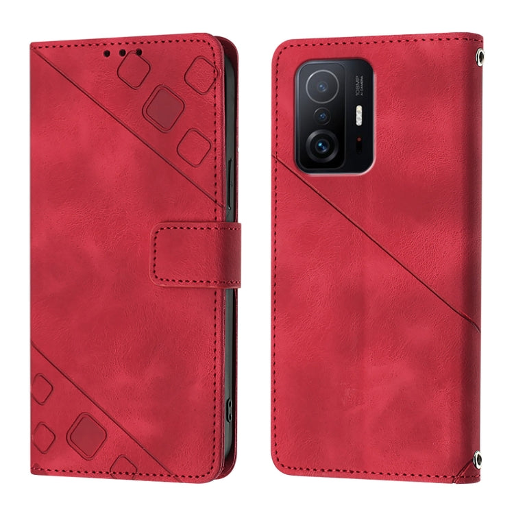 For Xiaomi Mi 10T 5G / Mi 10T Pro 5G Skin Feel Embossed Leather Phone Case