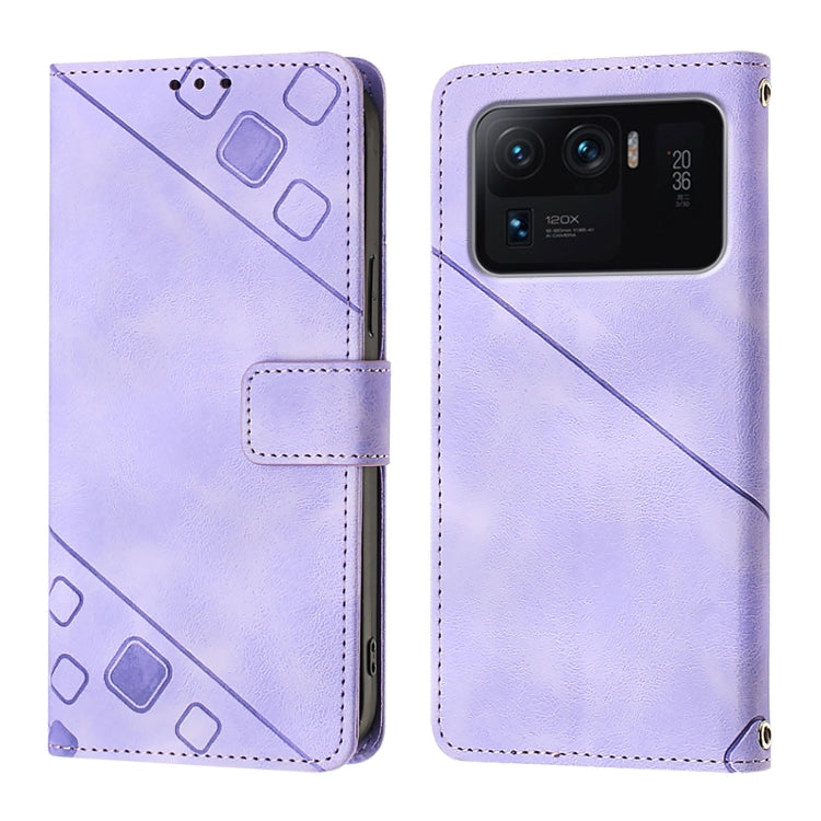 For Xiaomi Mi 11 Ultra Skin Feel Embossed Leather Phone Case