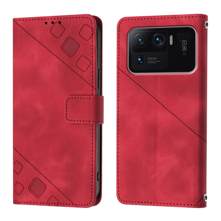 For Xiaomi Mi 11 Ultra Skin Feel Embossed Leather Phone Case