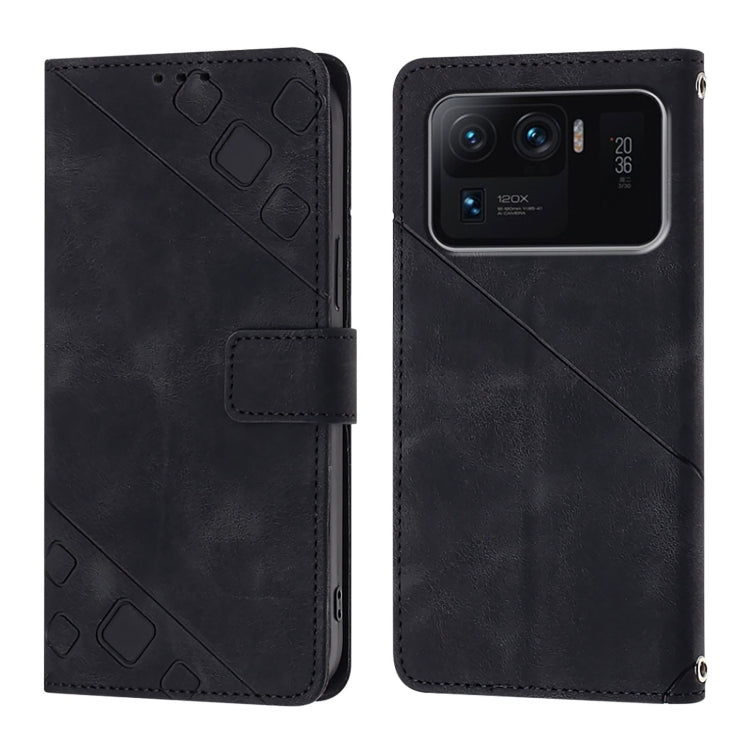 For Xiaomi Mi 11 Ultra Skin Feel Embossed Leather Phone Case