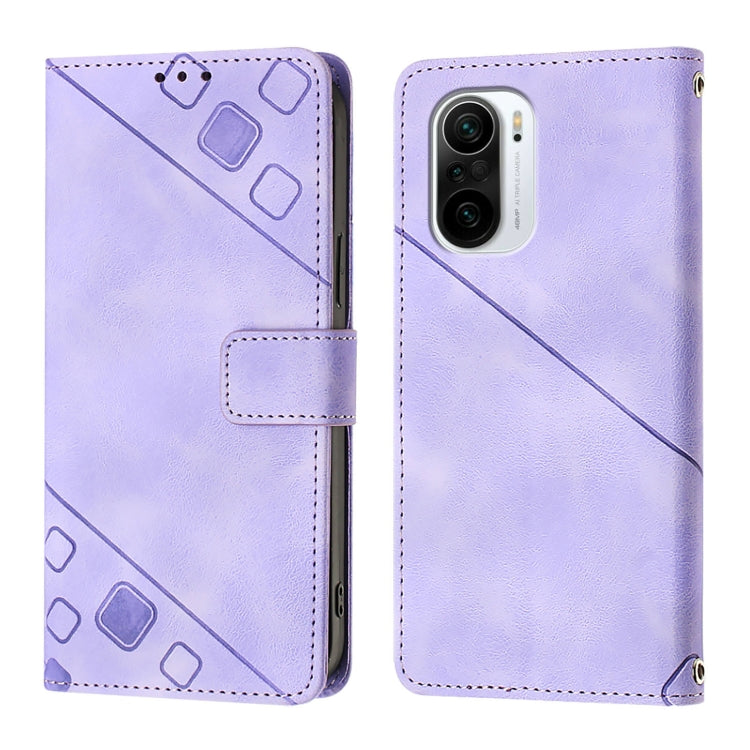 For Xiaomi Poco F3 / Redmi K40 / K40 Pro Skin Feel Embossed Leather Phone Case