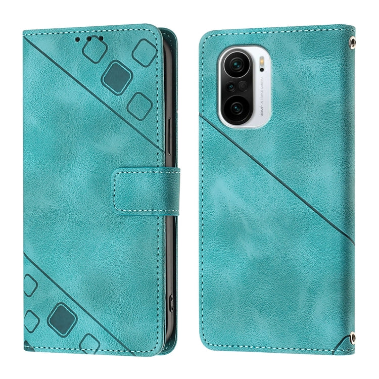For Xiaomi Poco F3 / Redmi K40 / K40 Pro Skin Feel Embossed Leather Phone Case