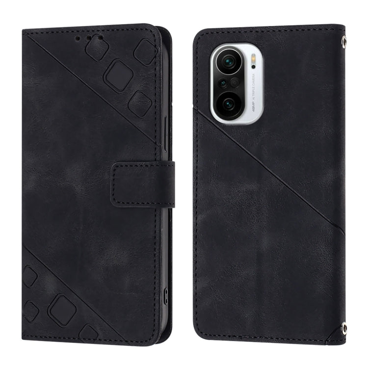 For Xiaomi Poco F3 / Redmi K40 / K40 Pro Skin Feel Embossed Leather Phone Case
