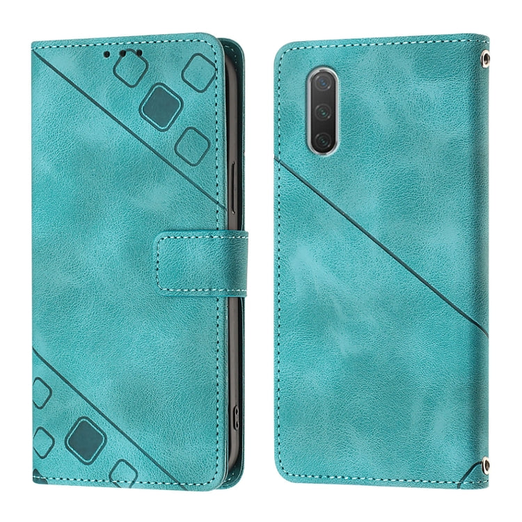 For Xiaomi Mi CC9e / Mi A3 Skin Feel Embossed Leather Phone Case