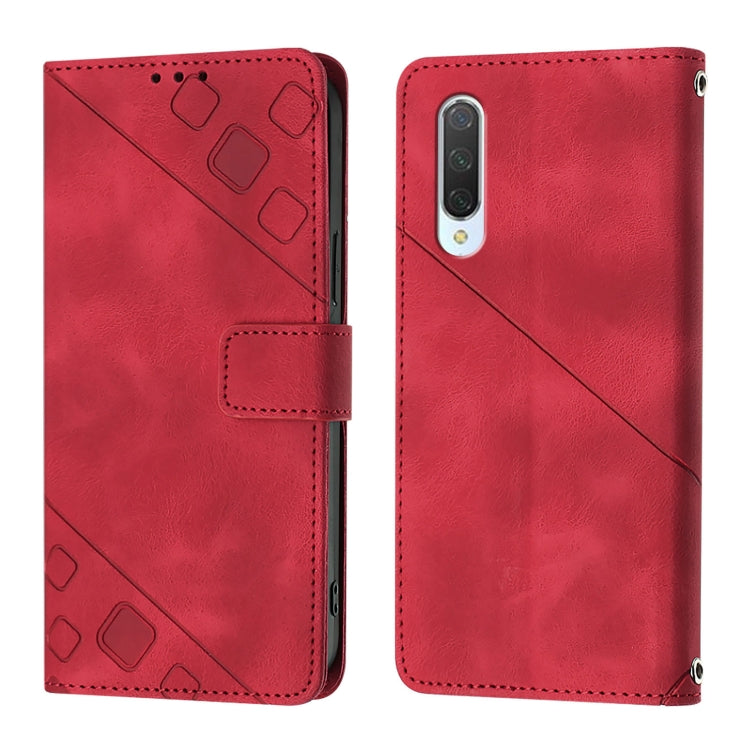 For Xiaomi Mi CC9 / Mi 9 Lite Skin Feel Embossed Leather Phone Case