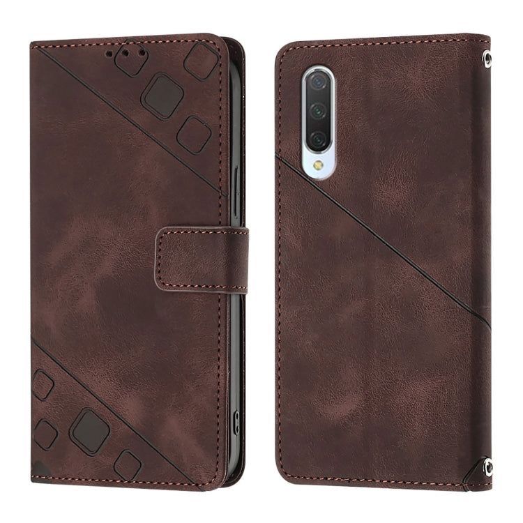 For Xiaomi Mi CC9 / Mi 9 Lite Skin Feel Embossed Leather Phone Case