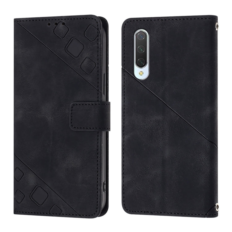 For Xiaomi Mi CC9 / Mi 9 Lite Skin Feel Embossed Leather Phone Case