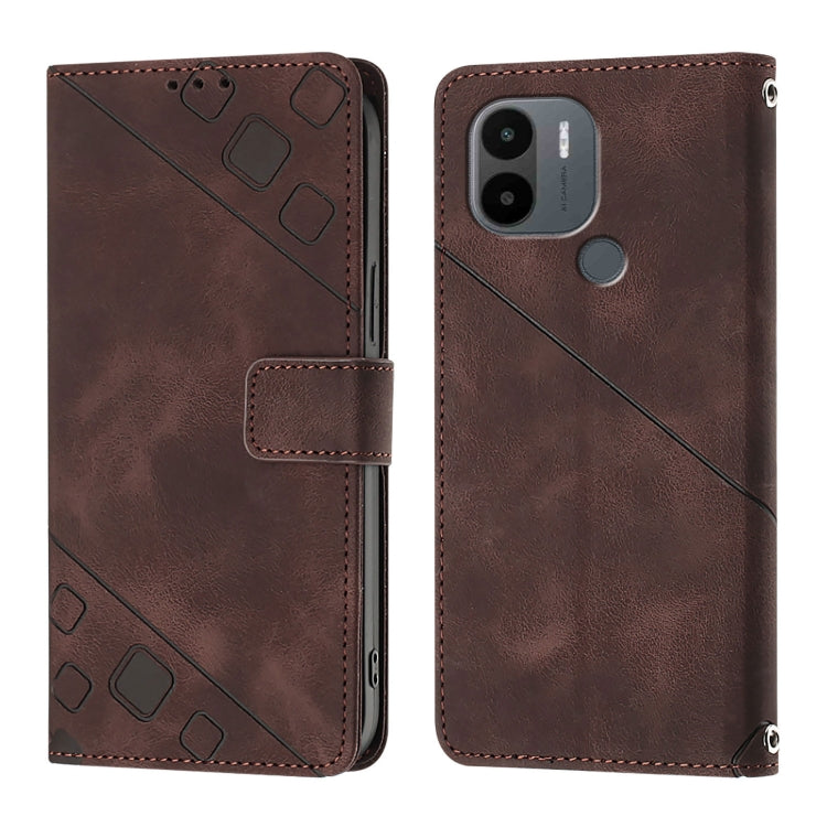 For Xiaomi Poco C51 / A2+ Skin Feel Embossed Leather Phone Case
