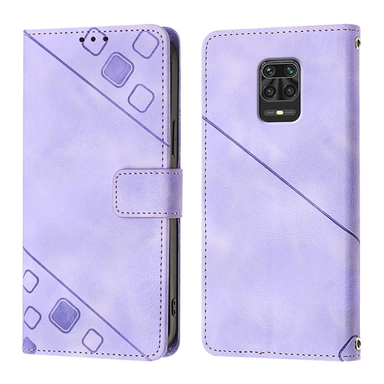 For Xiaomi Poco M2 Pro / Redmi Note 10 Lite Skin Feel Embossed Leather Phone Case