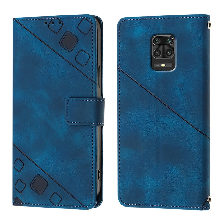 For Xiaomi Poco M2 Pro / Redmi Note 10 Lite Skin Feel Embossed Leather Phone Case