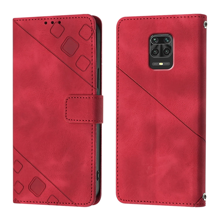For Xiaomi Poco M2 Pro / Redmi Note 10 Lite Skin Feel Embossed Leather Phone Case