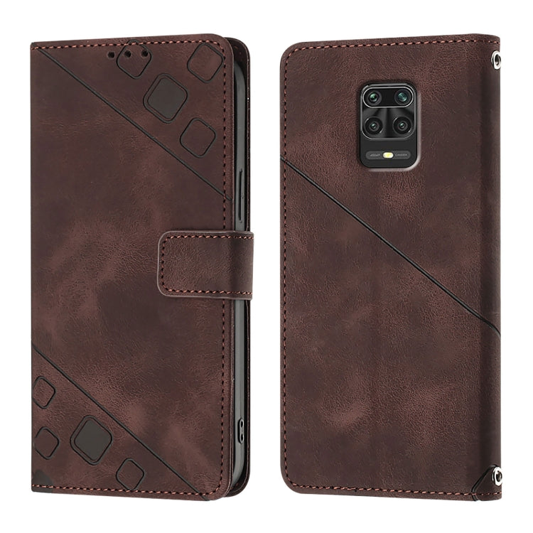 For Xiaomi Poco M2 Pro / Redmi Note 10 Lite Skin Feel Embossed Leather Phone Case