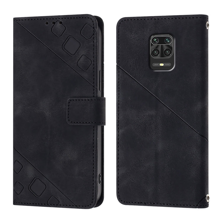 For Xiaomi Poco M2 Pro / Redmi Note 10 Lite Skin Feel Embossed Leather Phone Case