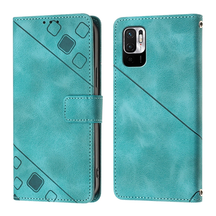 For Xiaomi Poco M3 Pro 5G / Redmi Note 10 5G Skin Feel Embossed Leather Phone Case