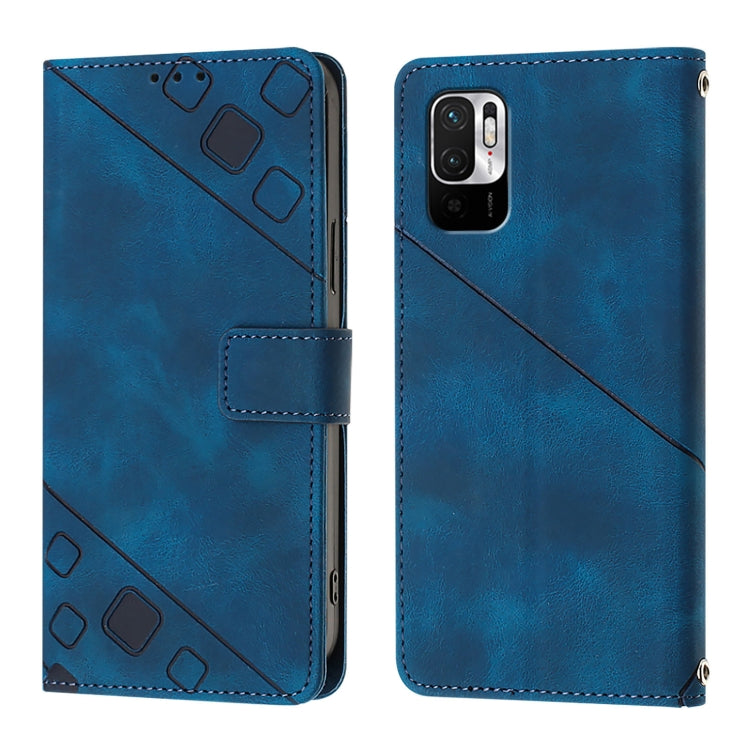 For Xiaomi Poco M3 Pro 5G / Redmi Note 10 5G Skin Feel Embossed Leather Phone Case