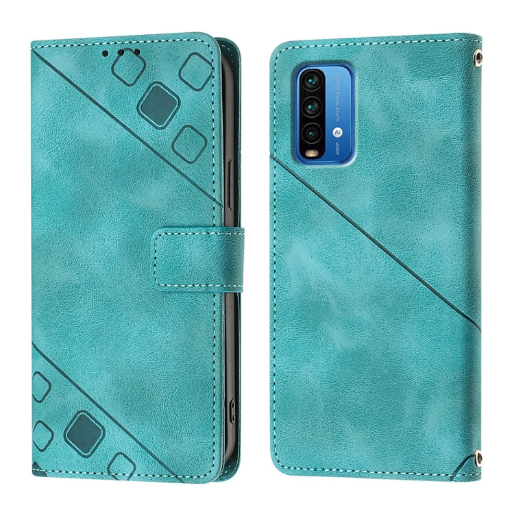 For Xiaomi Poco M3 / Redmi 9 Power Skin Feel Embossed Leather Phone Case