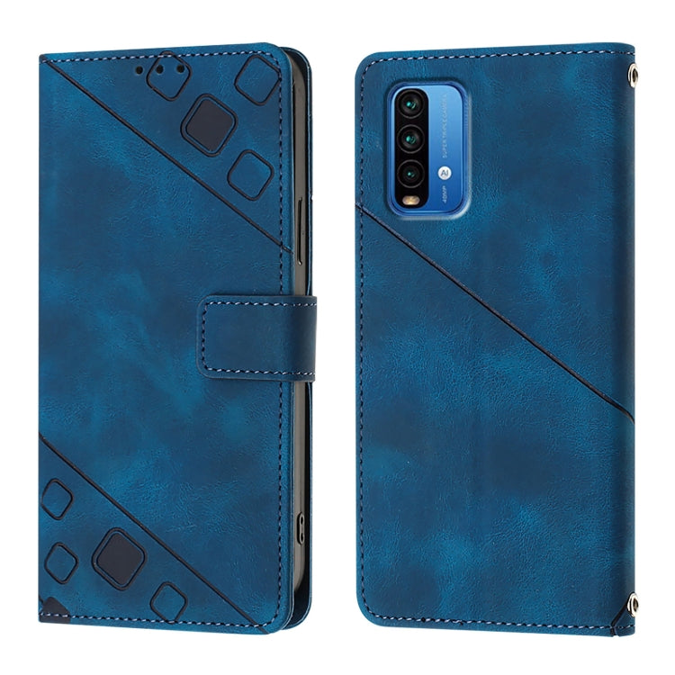 For Xiaomi Poco M3 / Redmi 9 Power Skin Feel Embossed Leather Phone Case