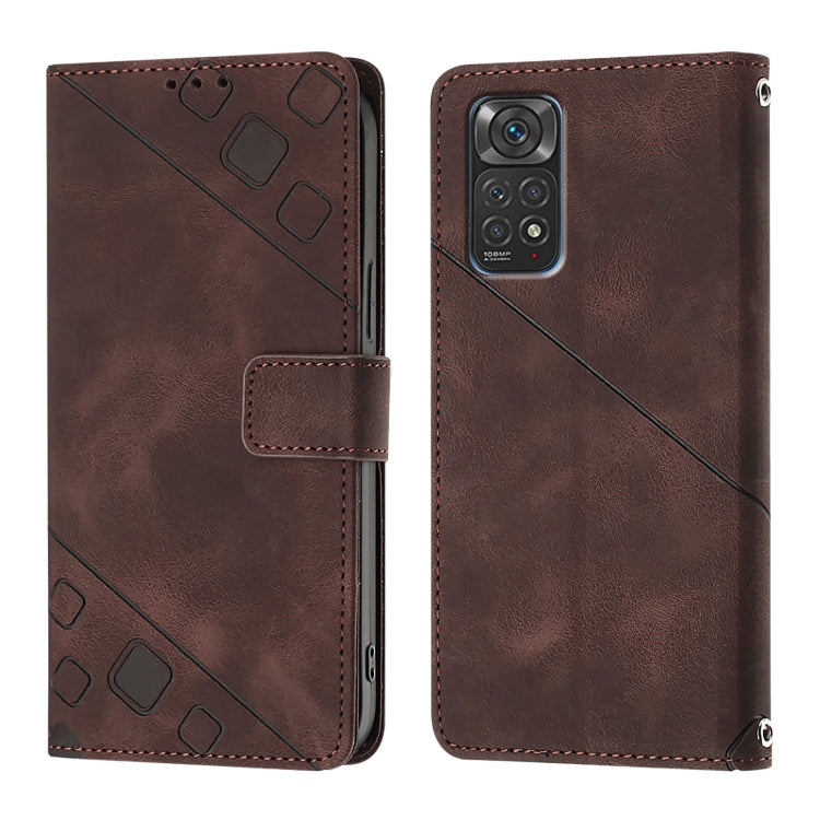 For Xiaomi Poco M4 Pro 5G / Redmi Note 11S 5G Skin Feel Embossed Leather Phone Case