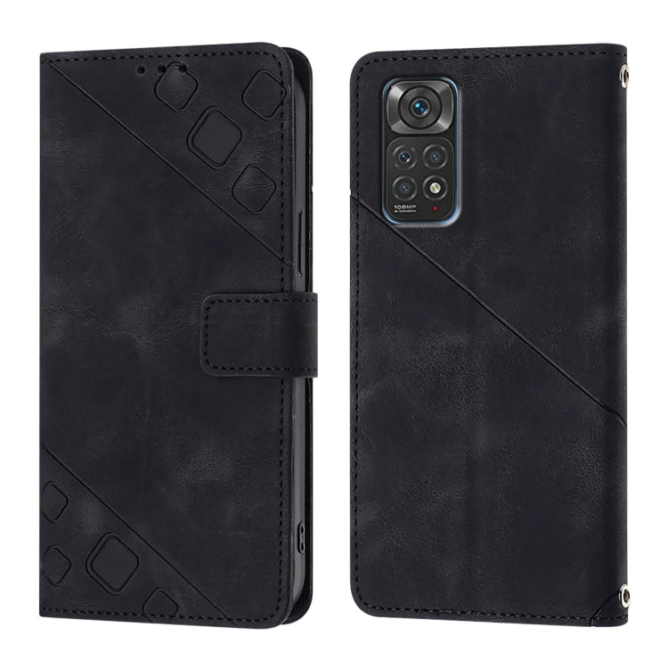 For Xiaomi Poco M4 Pro 5G / Redmi Note 11S 5G Skin Feel Embossed Leather Phone Case
