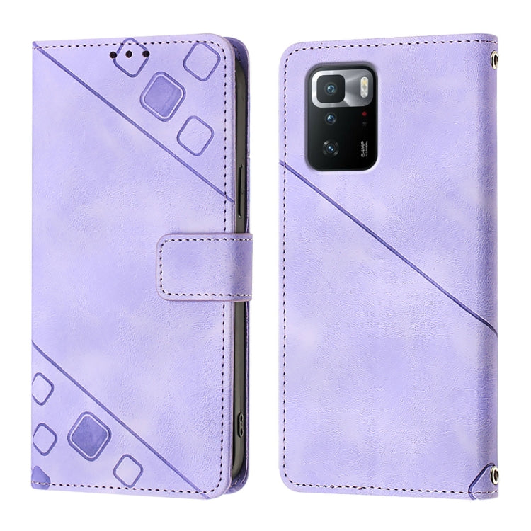For Xiaomi Poco X3 GT Skin Feel Embossed Leather Phone Case